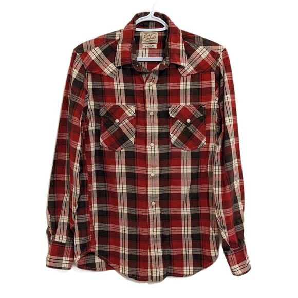 Lucky BRAND Plaid flannel button down shirt size XS @G - Picture 1 of 8